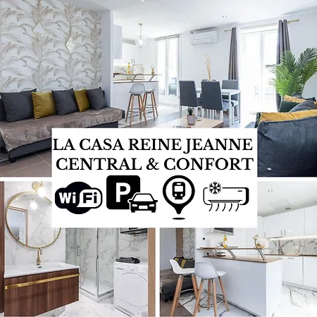Apartment La Casa Reine Jeanne- Pres De La Gare - Wifi - Parking - Neuf Et Confort *